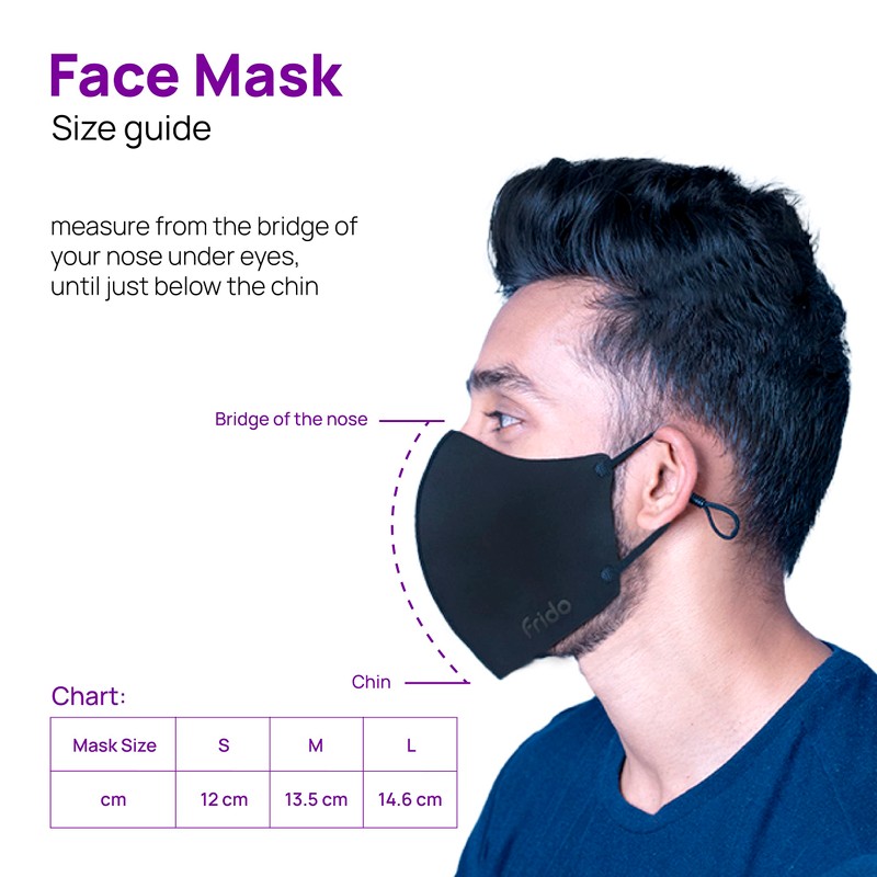 Frido Ultimate Copper Small Mask with Adjustable Ear Loops, Copper