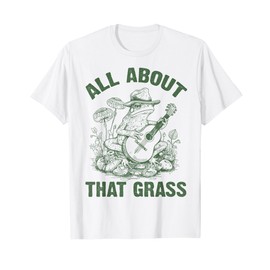 Retro Western Cowboy Frog Playing Guitar Music Frog Lover T-Shirt