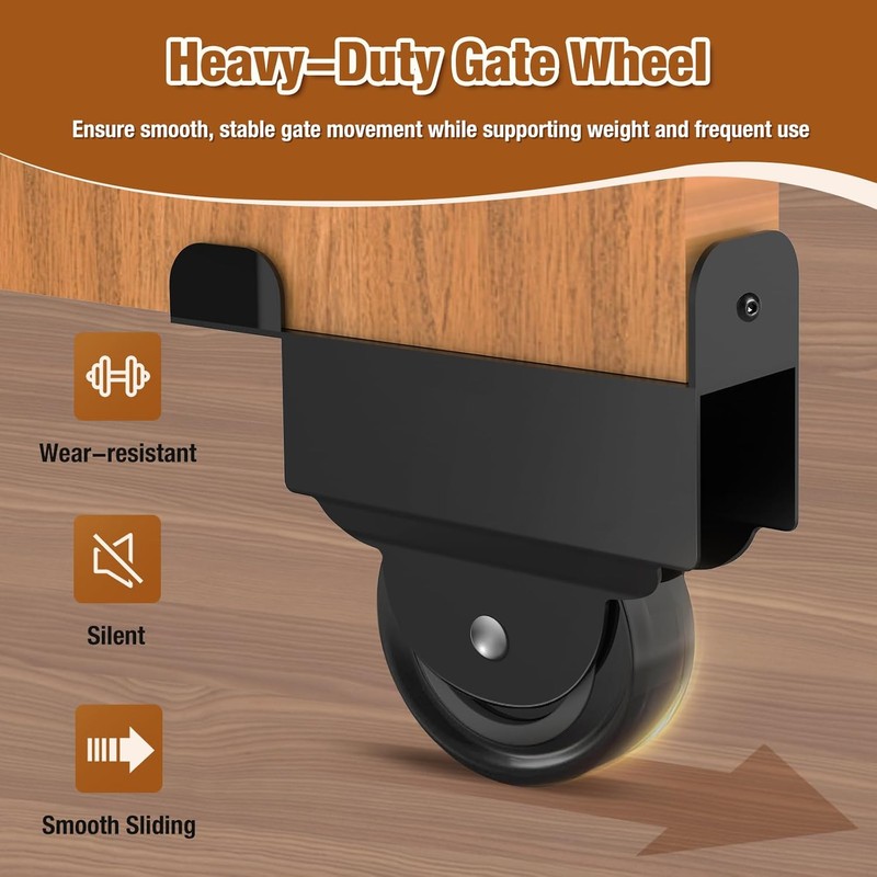 SDSNTE Sliding Gate Kit–Heavy Duty Sliding Gate Hardware for Smooth,