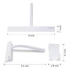 Shower Squeegee for Glass Doors, 10 Inch Width Silicone Rubber