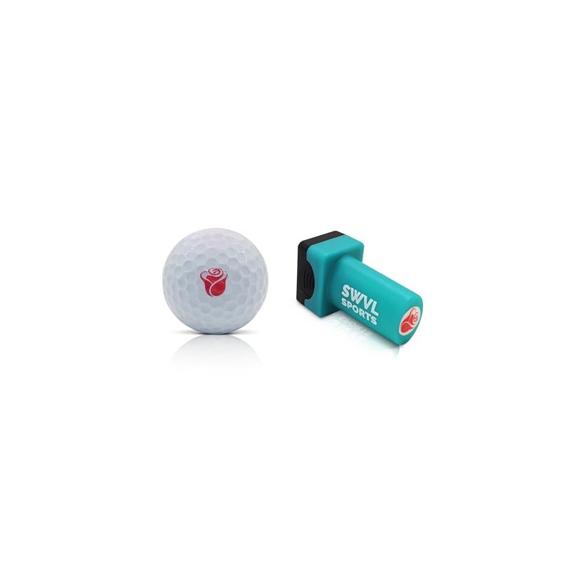 SWVL Sports Red Rose Large Golf Ball Stamper