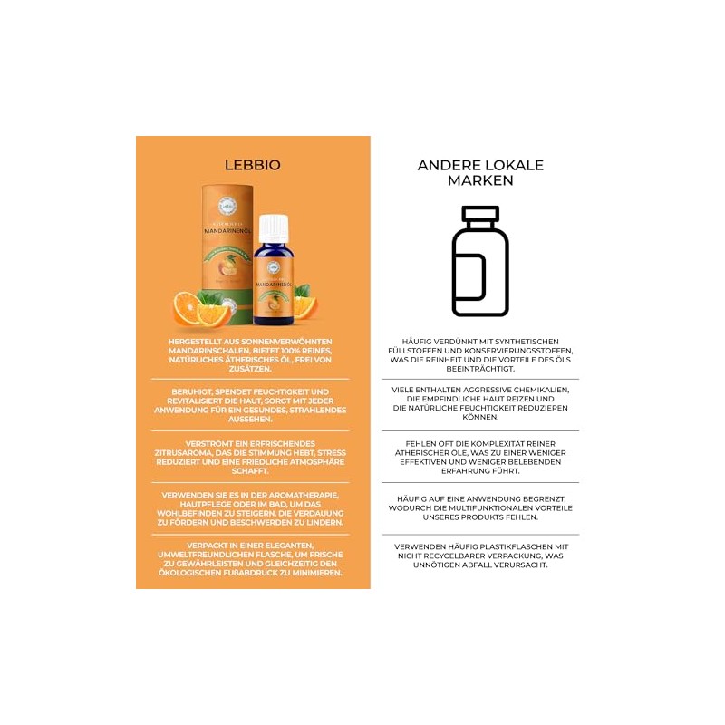 Lebbio Lebbio ?therische ?le (30ml, Mandarinen?l)