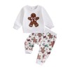 Loalirando Toddler Baby Boys Girls Christmas Outfit Embroidery Long Sleeve
