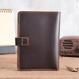 wonydojey Passport Case, Genuine Leather Holder, Safe for Overseas Travel, Passport Cover, Multifunctional Storage Pocket, Business Cards, Credit Cards, Flight Tickets, Thick natural cowhide leather