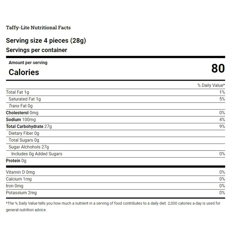 Sugar Free Blue Raspberry Salt Water Taffy - 1lb (16oz)
