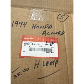 Honda 33153-SV4-P01 1994 Honda Accord LH Headlight Lamp NOS