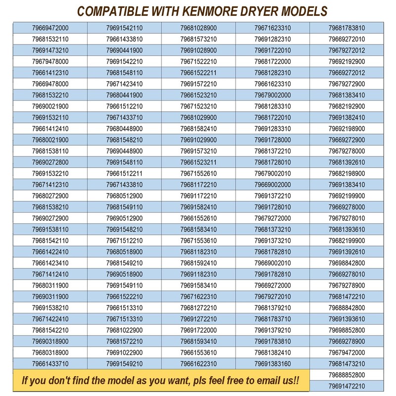 Upgraded Dryer Repair Kit Compatible with LG Kenmore Dryers Includes