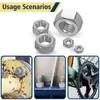 Vifmy 150pcs SAE Hex Nuts Assortment Kit,4#40 6#32 8#32 10#24