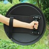 Hand-Held Anti-riot Shield Round Metal Tactical Shield Security Protection Equip