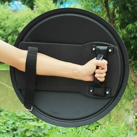 Hand-Held Anti-riot Shield Round Metal Tactical Shield Security Protection Equip