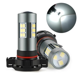 iFunyLED 5202 5201 LED Bulbs, PS19W Fog Light 6500K Cool White, Pack of 2