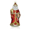 Lauschaer Glas Christmas Tree Decoration Large Santa Claus with Bell