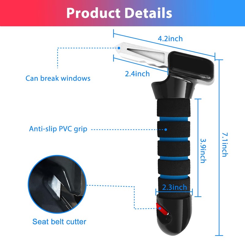 Fustarri Car Door Handle for Elderly, 3 in 1 Car