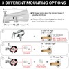 SUBEIXI Black Tub Spout with Diverter,10 Settings High Pressure Hand