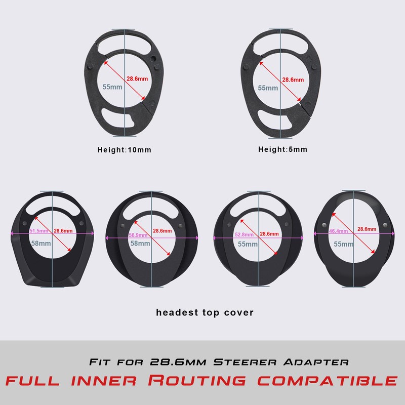 RXL SL Headset Spacers 1-1/8" Integrated Road Bike Handlebar Stem