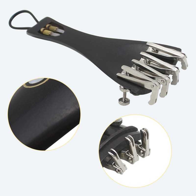 3 in 1 Ebony Tailpiece with Rope Fine Tuners Kits