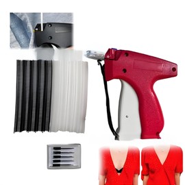 Quick Clothing Fixer, Mini-Stich-Saumpistole, Mikro-Stichwerkzeug für Einfaches Nähen auf Reisen, mit Stabilem Metall-Interieur (Rot)