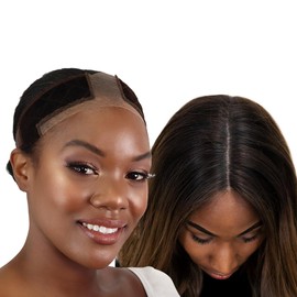 Milano Original Lace WiGrip Comfort Band, Velvet Wig Grip Band, Adjustable Non-Slip Headband for Wigs (Brown, Pack of 2)