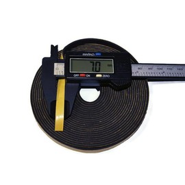 ACCORDION BELLOWS REPAIR SEAL TAPE ROLL ITALIAN MADE SELF ADHESIVE 16 FEET ROLL SIZE: (7MM WIDE X 3MM THICKNESS)