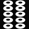 10-Pack Closet Dividers for Hanging Clothes, Durable Plastic Wardrobe Organizers