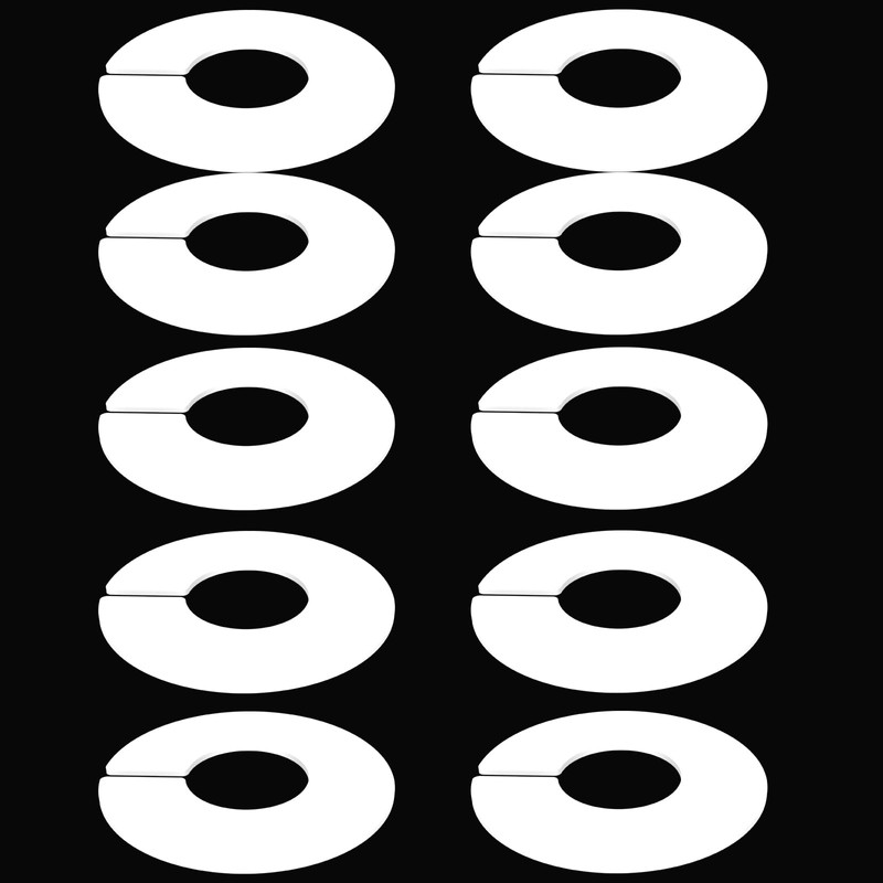 10-Pack Closet Dividers for Hanging Clothes, Durable Plastic Wardrobe Organizers