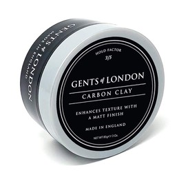 Gents of London Carbon Clay, Matt Finish, Texturising Styling Wax For Men 75g