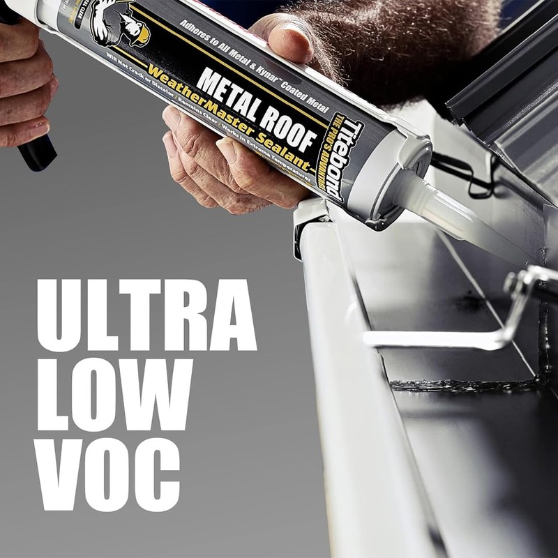 Titebond 62401 Metal Roof Sealant Cartridge, 10.1 oz., Gray