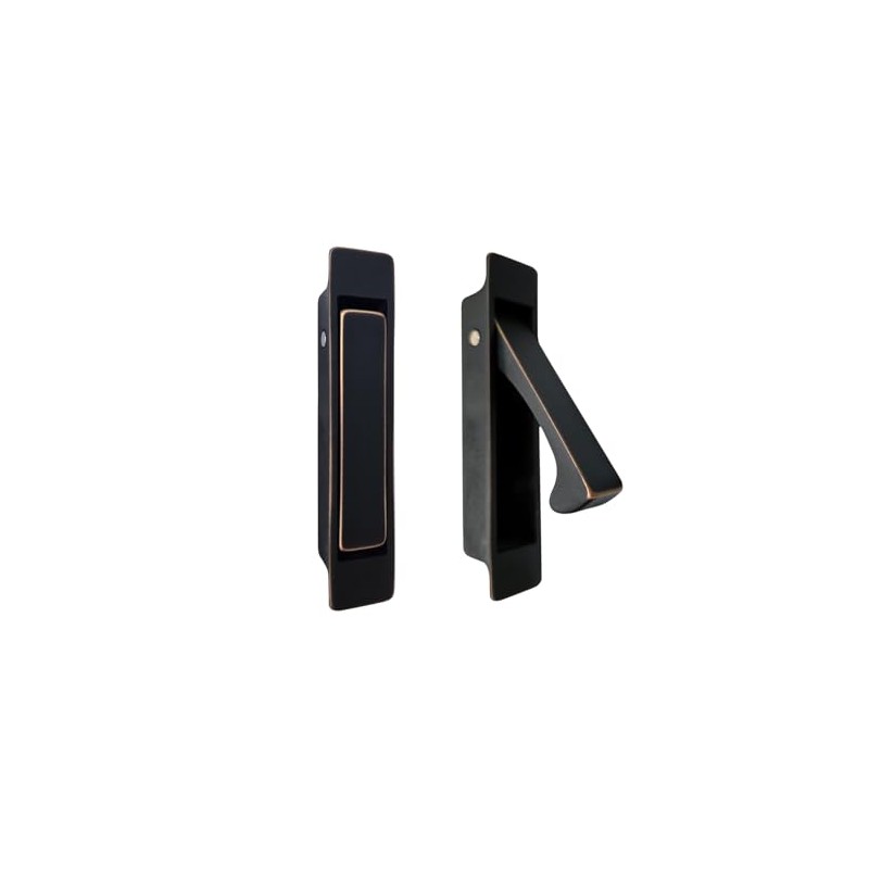 QCAA Forged Solid Brass Edge Pull, Sliding Pocket Door Pull