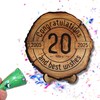 DARO Design - Wooden Disc - 20 Years - Size
