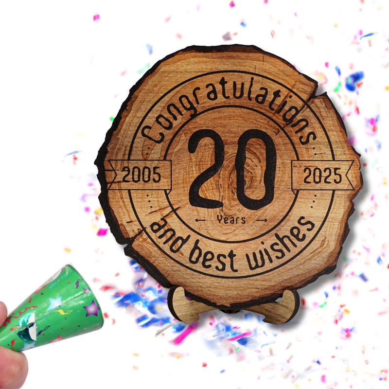 DARO Design - Wooden Disc - 20 Years - Size