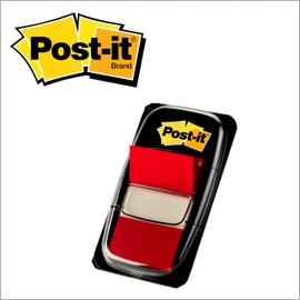 Post-it Flags Value Pack, Red, 1 in. Wide, 50/Dispenser, 6 Dispensers/Pack, (680-RD12), 600 Flags