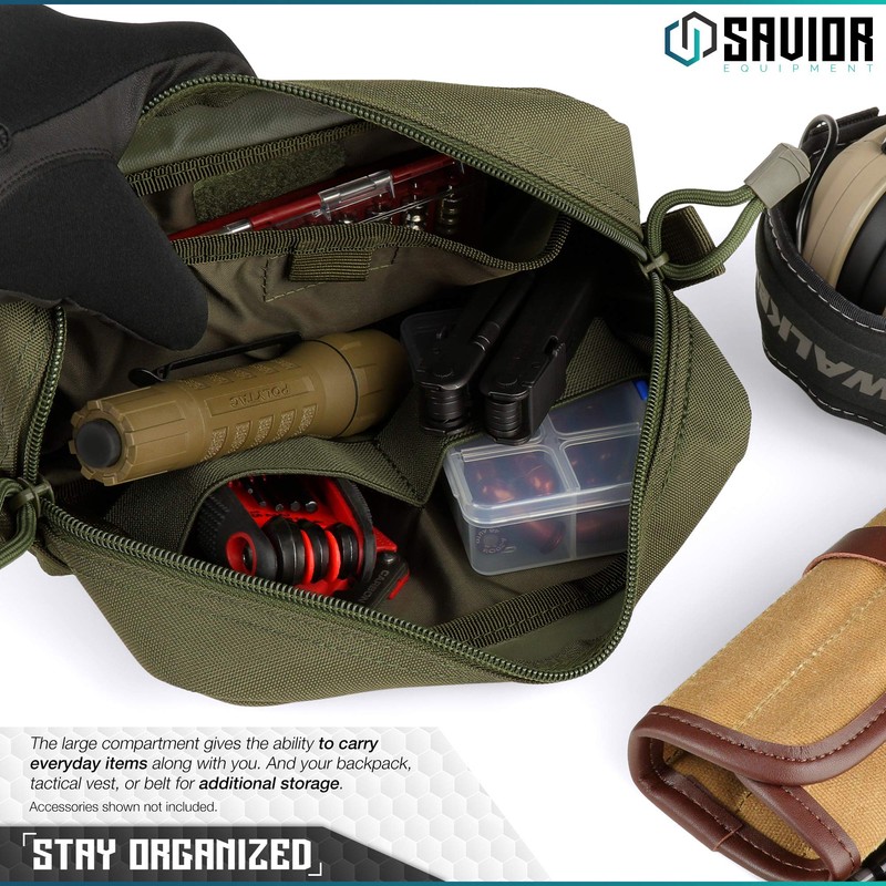 Savior Equipment Horizontal Multi-Purpose Tactical MOLLE EDC Pouch Versatile Utility