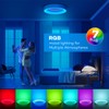 Annaror RGB LED Flush Mount Ceiling Light with Remote Control,