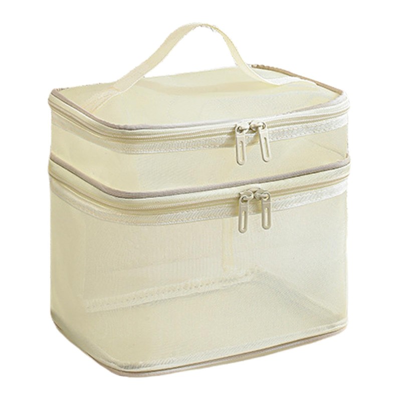 Mesh Shower Bag | Tabletop Cosmetic Tote Bag Nylon Mesh