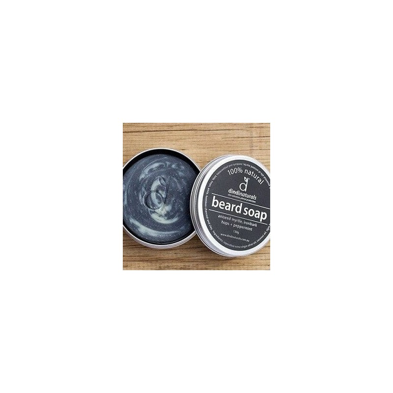 Dindi Naturals Beard Soap with Charcoal 120g - in Tin