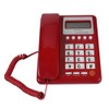Corded Telephone, KX-T8001 Red Landline Phone DTMF/FSK Dual Mode Home