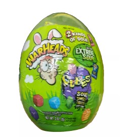 Warheads Sour Candy Assortment Easter Egg Candy, 3.85 Oz. 1 count