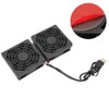 Computer Router Fan with Dust Cover USB Power Heat Dissipation
