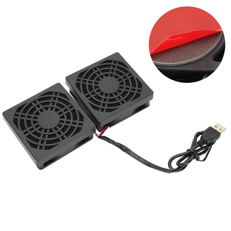 Computer Router Fan with Dust Cover USB Power Heat Dissipation