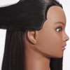Hairginkgo Mannequin Head 26"-28" Super Long Synthetic Yaki Fiber Hair