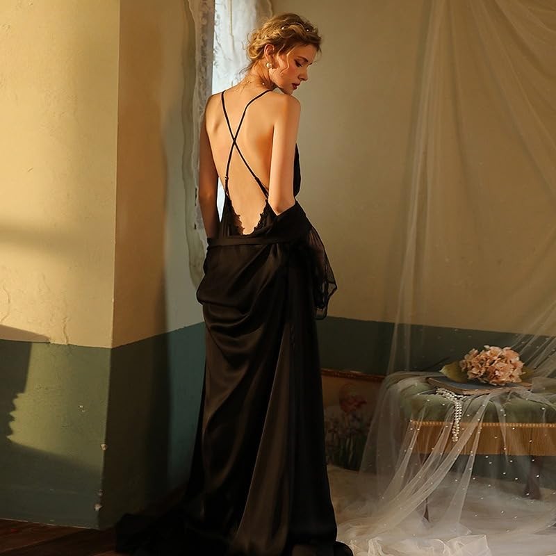 womens robes womens housecoat Satin robes Adjustable shoulder and waist