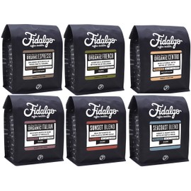 Dark Roast Lovers Variety Pack, Whole Bean, 12oz case of 6