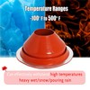 #7 High Temp Silicone Chimney Boot for Metal Roof, Fit