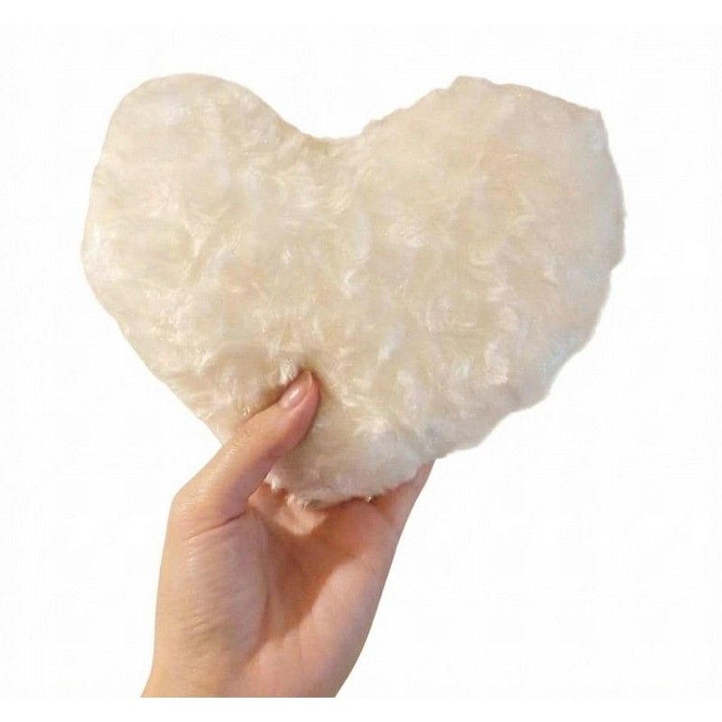 VX Plush Heart Shaped Mini Cushion 2pcs 20cm Decorative Pillow,