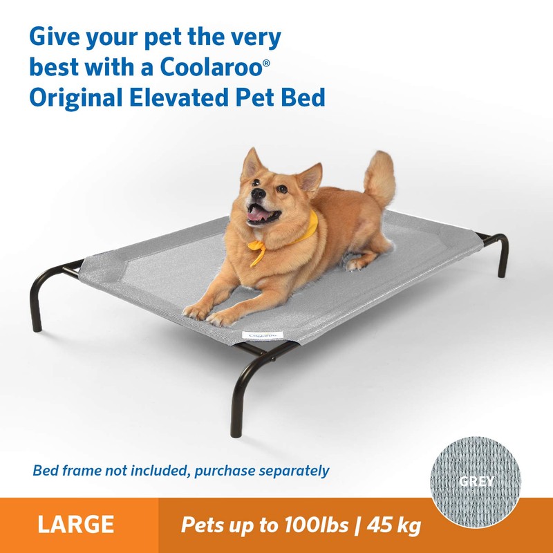Original Pet Bed Replacement Cover - Grey - Large (43.5"