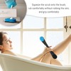 3-Piece Foldable Sponge Back Brush, Back Lotion Applicator, Reusable Back