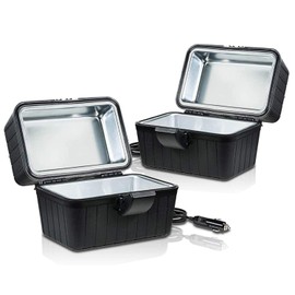 ZONETECH Heating Lunch Box - Premium Quality Electric Insulated Lunch Box Food Warmer Perfect for Picnics, Travelling, and On-site Lunch Break (2-Pack)