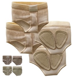 DANCE YOU JT03 Professional Compact Mesh Lyrical Dance Foot Thongs Nude Dance wear, 1 Pair,5 Sizes