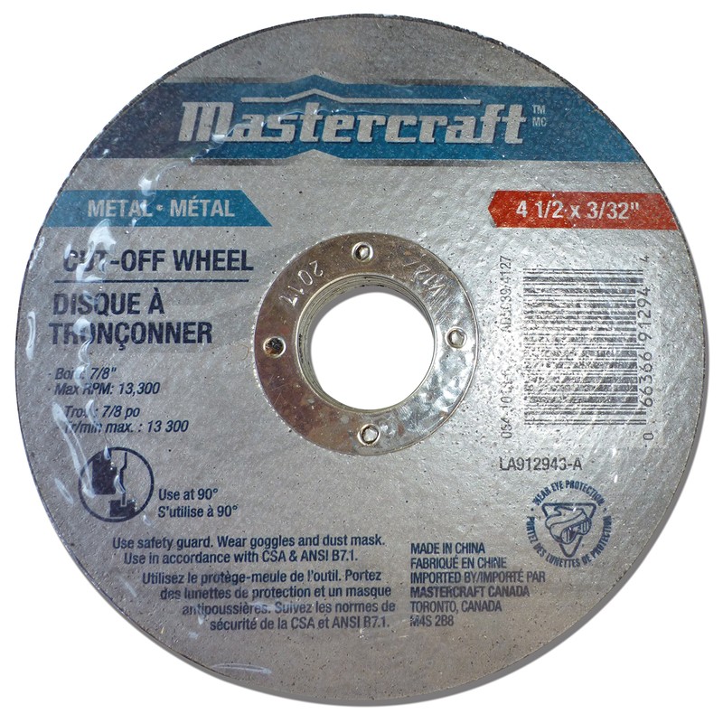Wheel Ctoff Abrsv 4-1/2x3/32in