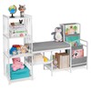 HYCFYJR Kids Reading Nook with Storage, Nursery Book Shelves and